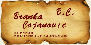 Branka Ćojanović vizit kartica